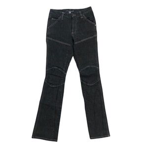 Ralph Lauren Jeans Vintage Sport Y2K Biker Moto Denim Dark Wash Size 4